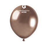 Globo 5" AB50 Rosa Dorado Brillante. "Latex Shiny Rose Gold #096" 100pcs